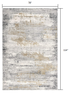 4' X 6' Grey Abstract Area Rug