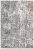 4’ X 6’ Gray And Ivory Abstract Area Rug