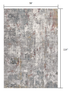 4’ X 6’ Gray And Ivory Abstract Area Rug