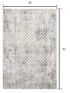 5' X 7' Gray Abstract Dhurrie Area Rug