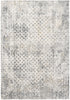 5' X 7' Gray Abstract Dhurrie Area Rug