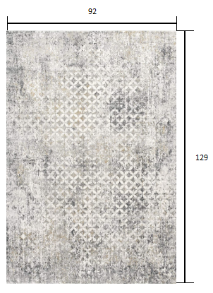 5' X 7' Gray Abstract Dhurrie Area Rug