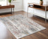 7’ X 10’ Gray Abstract Pattern Area Rug