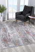 4’ X 6’ Gray Abstract Pattern Area Rug