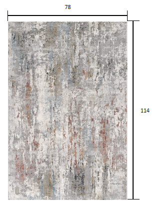 7’ X 10’ Gray Abstract Pattern Area Rug