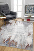 4’ X 6’ Gray And Ivory Modern Abstract Area Rug