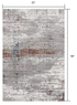 4’ X 6’ Gray And Brown Abstract Scraped Area Rug