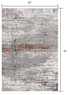 4’ X 6’ Gray And Brown Abstract Scraped Area Rug