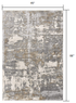 7’ X 10’ Beige And Gray Distressed Area Rug