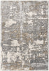 7’ X 10’ Beige And Gray Distressed Area Rug