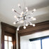 Silver Sputnik Multi Light Metal Dimmable Ceiling Light