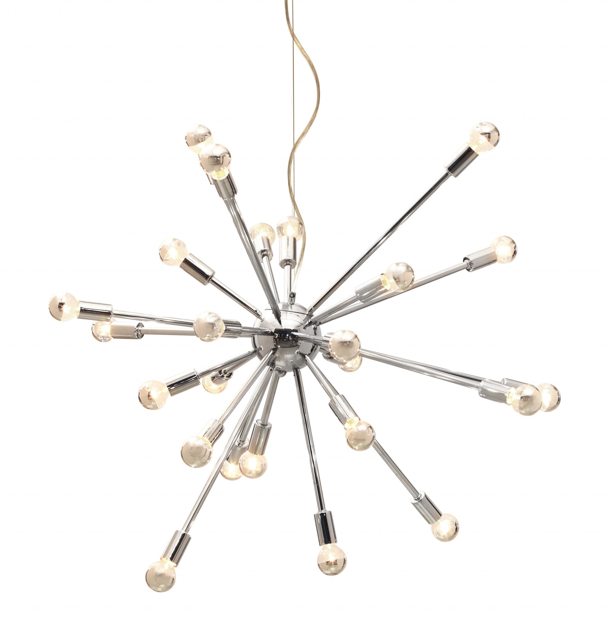 Silver Sputnik Multi Light Metal Dimmable Ceiling Light