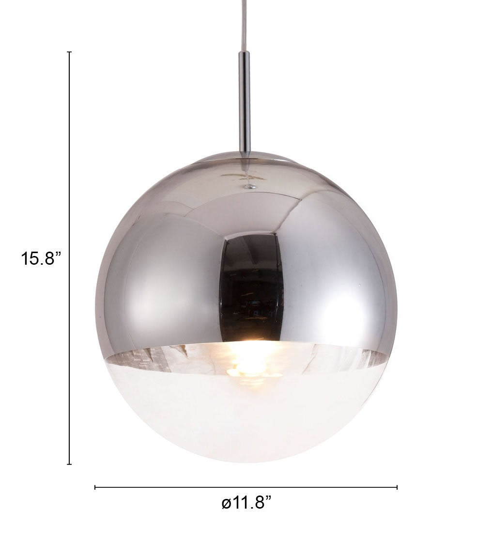 Silver Lantern Metal Dimmable Ceiling Light