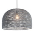 Gray Lantern Metal Dimmable Ceiling Light With Shades