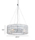 Mod Chrome and Crystal Bling Chandelier