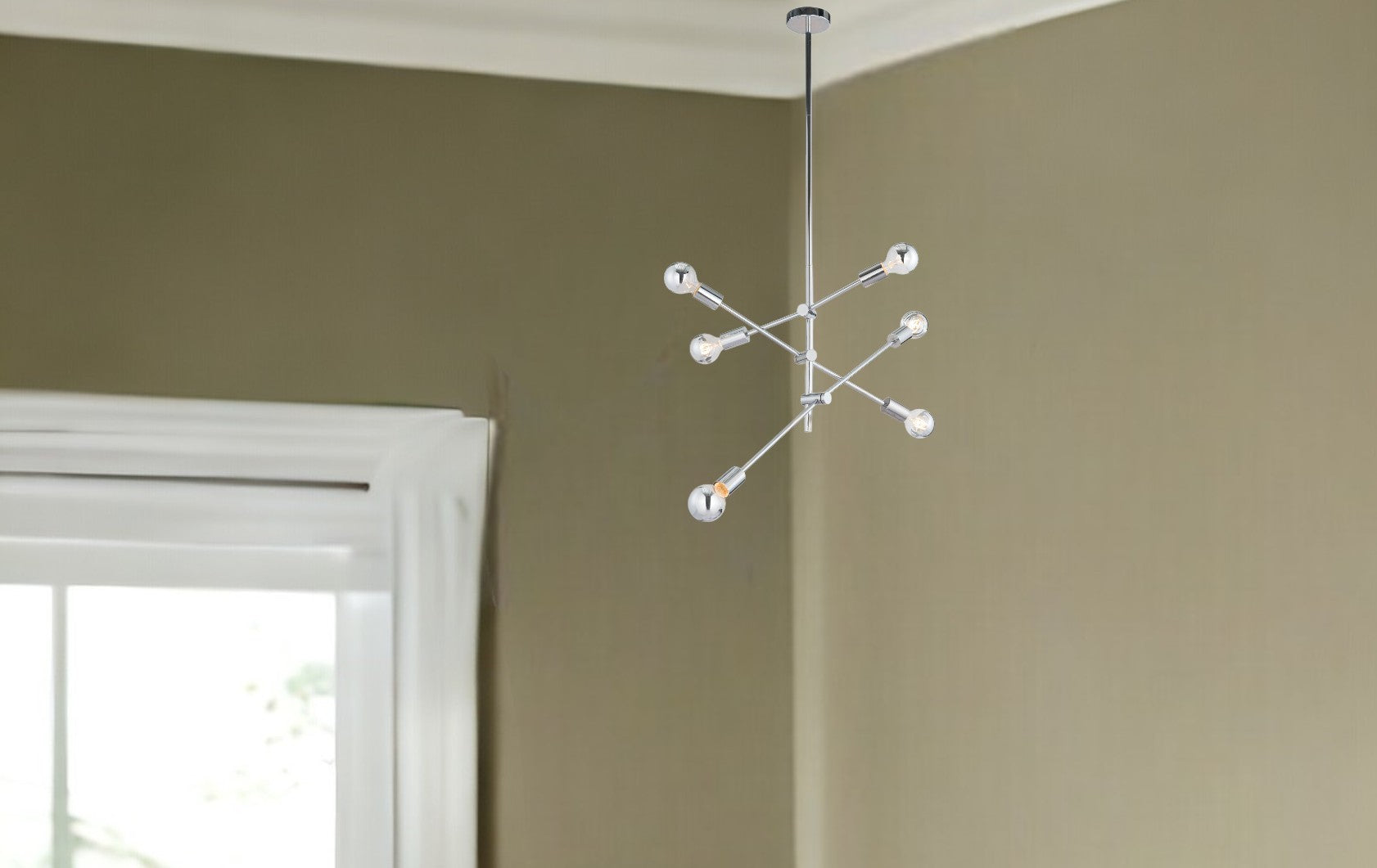 Labyrinthine Six Light Ceiling Lamp