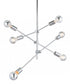 Labyrinthine Six Light Ceiling Lamp