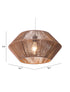 Brown Dashy Ceiling Lamp