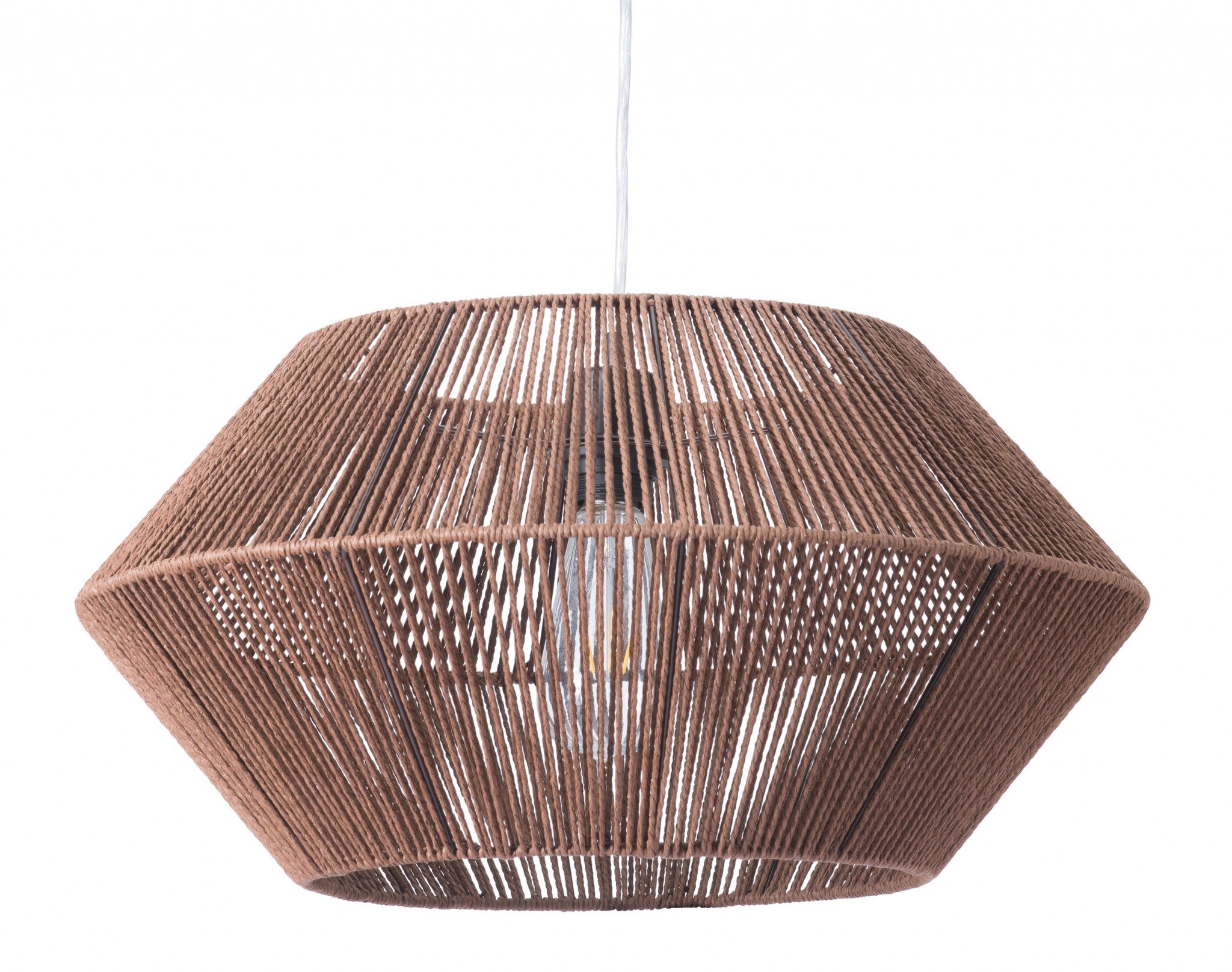 Brown Dashy Ceiling Lamp