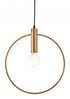 Gold Ring Ceiling Lamp