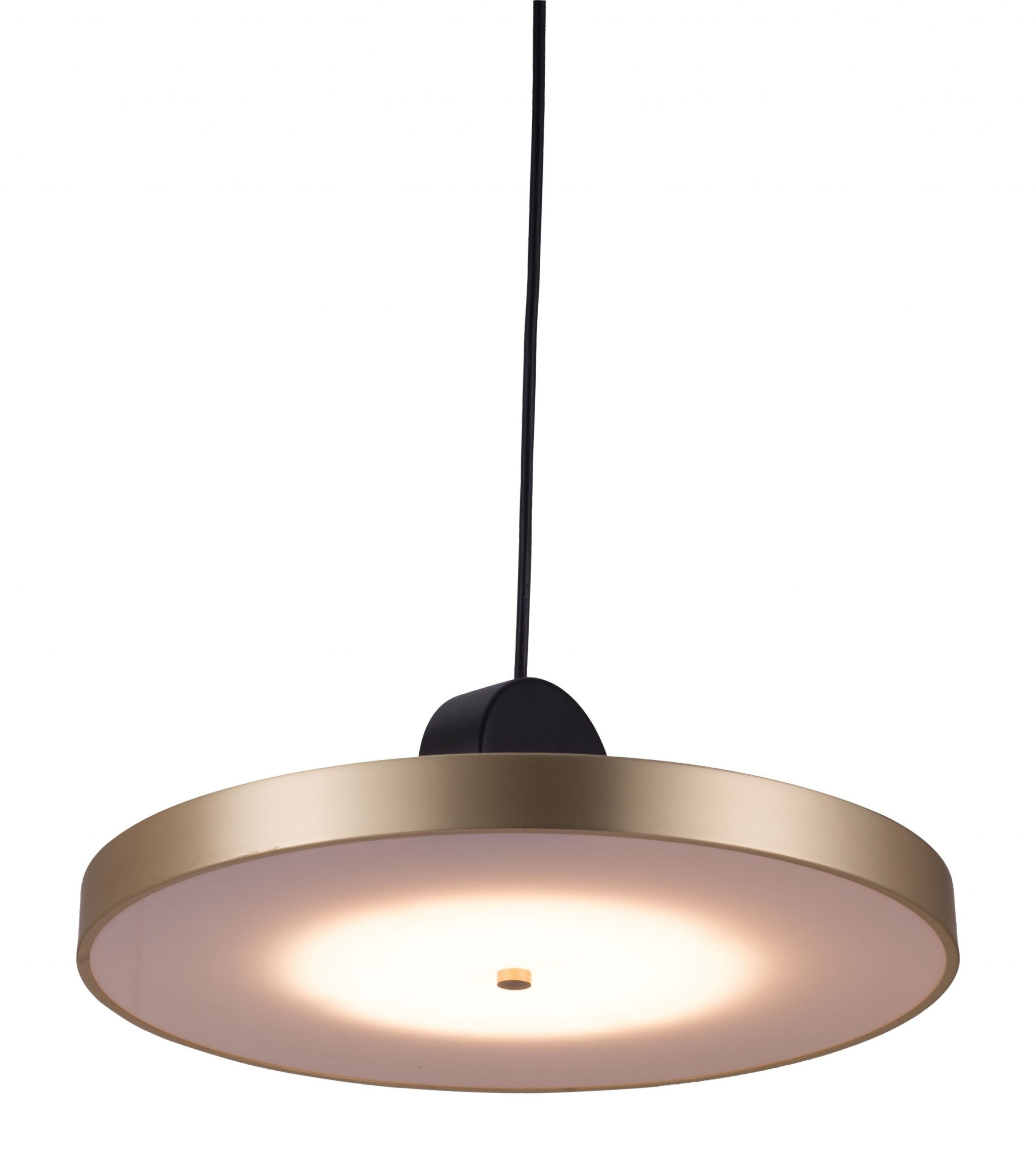 Gold Shaded Metal LED Dimmable Ceiling Light