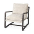 Modern Rustic Cozy Brown And Oatmeal Accent Chair