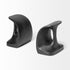 Cobbler's Tool Matte Black Metal Bookends