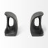 Cobbler's Tool Matte Black Metal Bookends