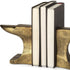 Distressed Brushed Gold Anvil Bookends