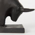 Black Cast Aluminum Raging Bull Bookends