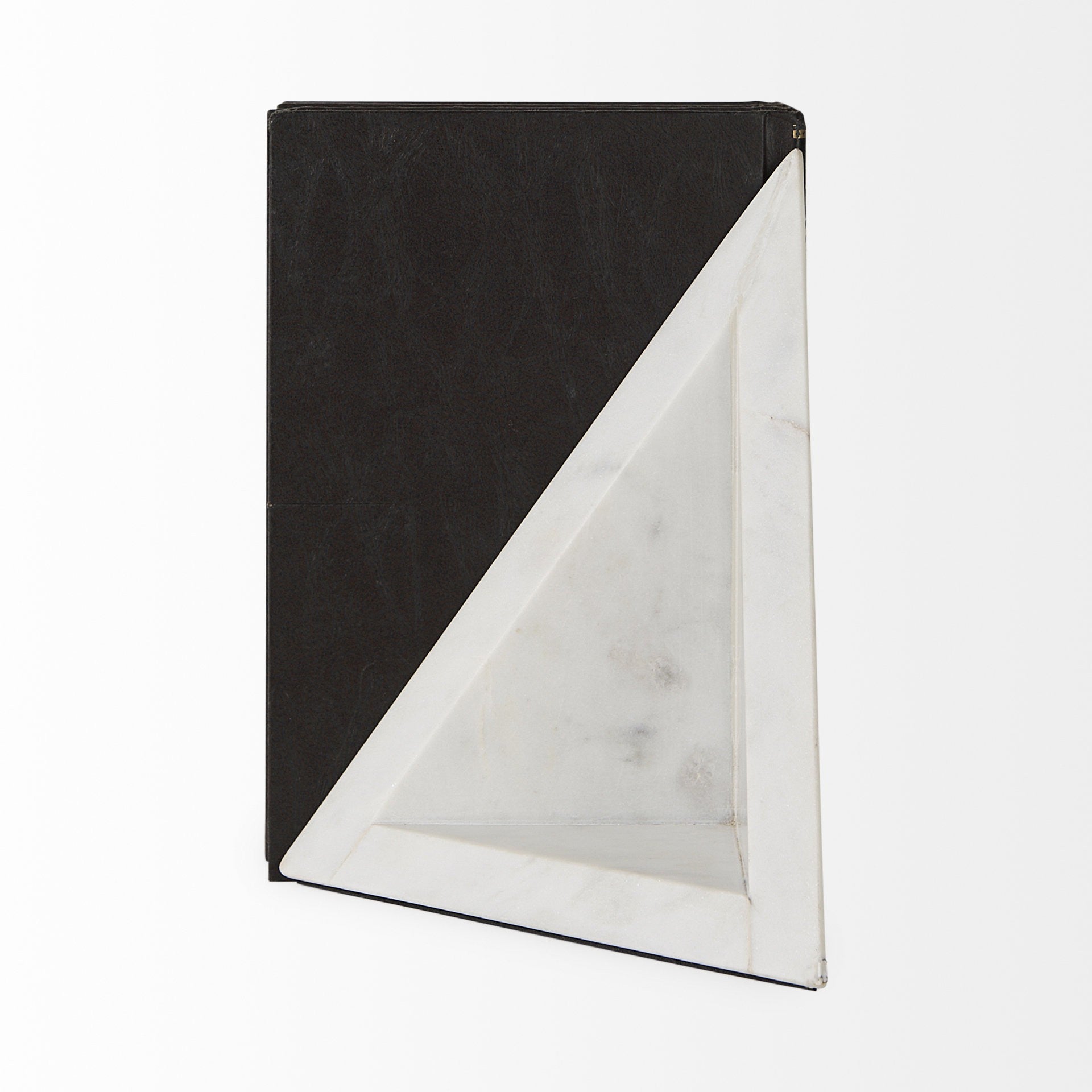 3D Modern Triangle Marble Bookends