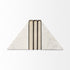 3D Modern Stepped Triangle Marble Bookends