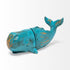 Rustic Aqua Blue Whale Shaped Bookends