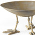 Antiqued Gold Webbed Feet Centerpiece Bowl