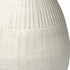 Petite White Embossed Stripes Ceramic Vase