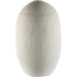 32" Narrow White Textured Ceramic Vase