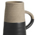 10" Rustic Organic Black And Natural Decorative Jug