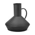 Shallow Rustic Black Metal Decorative Jug