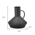 Shallow Rustic Black Metal Decorative Jug