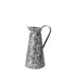 Petite Black And White Textured Jug Vase