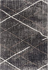 3’ X 5’ Gray Modern Distressed Lines Area Rug