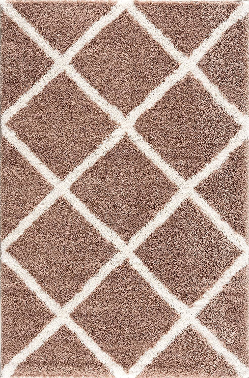 8' X 11' Beige Geometric Area Rug