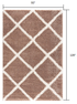 8' X 11' Beige Geometric Area Rug