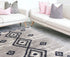 4’ X 6’ Gray And Navy Boho Chic Area Rug