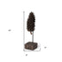 Brown Resin Pinecone Shaped Sculpture