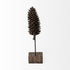 Brown Resin Pinecone Shaped Sculpture