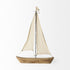 Wooden Sailboat Sculpture