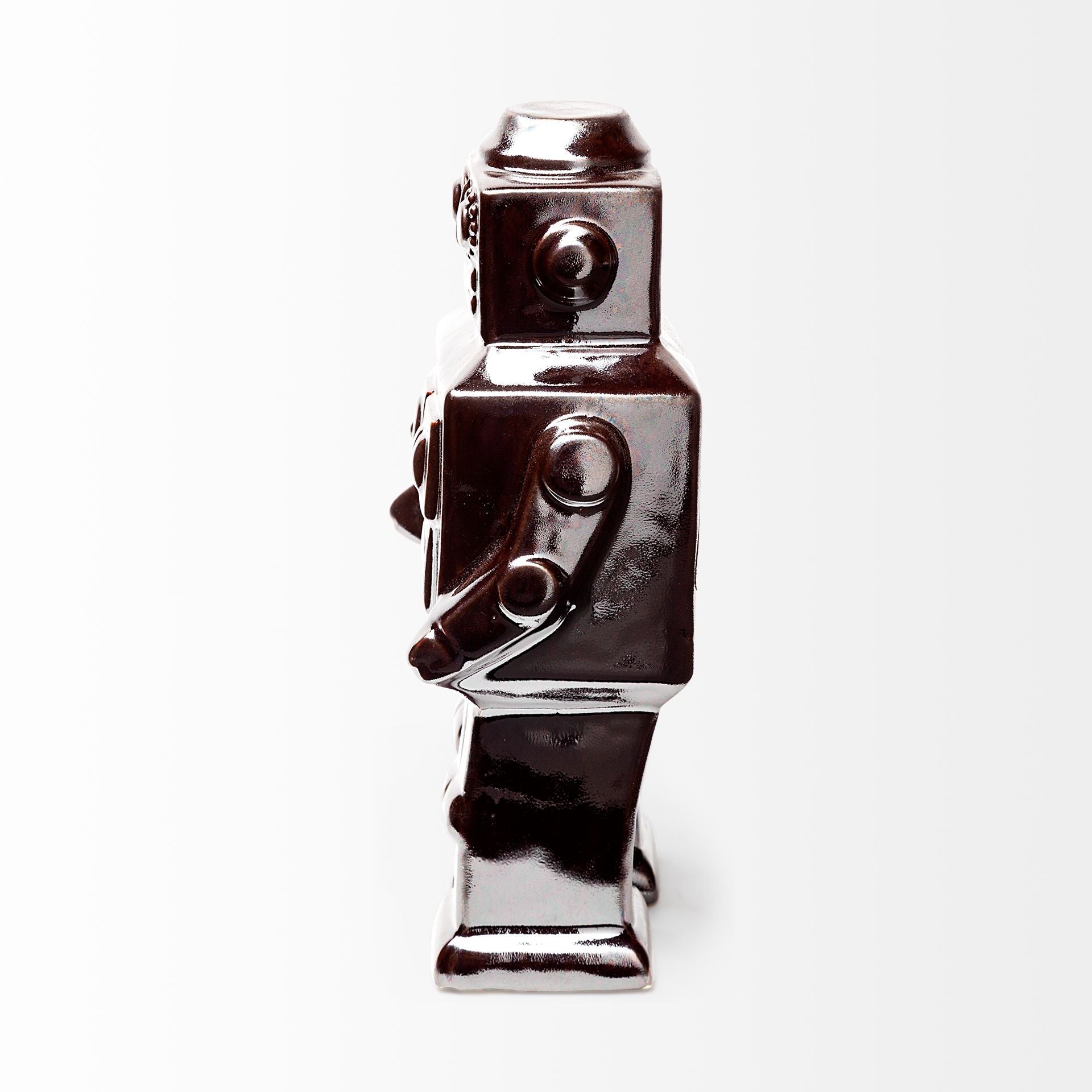 Silver Metal Robot Shaped Sculpture