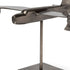 Gray Metal Bomber Plane Sculpture