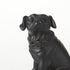 Black Resin Pug Dog Sculpture